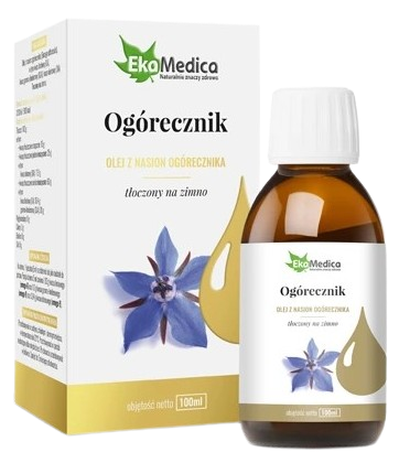 EkaMedica Olej z ogórecznika 100 ml Zaczerwienienia Naczynka Skóra (id: 9253)