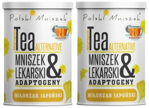 Zestaw 2x Polski Mniszek Herbata z Mniszka lekarskiego z Adaptogenami – Miłorząb japoński 20 saszetek - Wątroba Jelita
