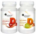 Zestaw Aliness Witamina D3 FORTE oil 4000 j.m. 120 kapsułek + Witamina D3 2000IU 120 kapsułek - Odporność Stawy Kości Mięśnie (id: 3451)