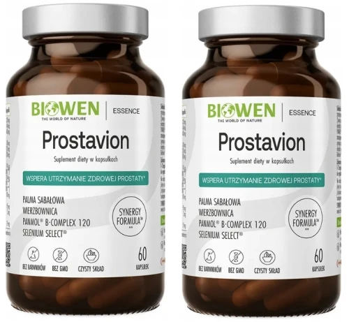 Biowen Prostavion - 2 sztuki - łącznie 120 kapsułek Palma Sabałowa Zdrowa prostata (id: 9302)