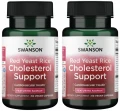 2x Swanson Red Yeast Rice Cholesterol Support - Mieszanka Standaryzowanych Ekstraktów + Sfermentowany Czerwony Ryż 60 kapsułek wegańskich (id: 9313)