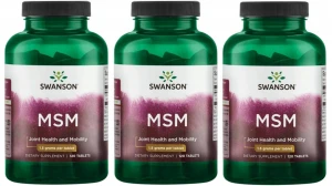 3x Swanson MSM TruFlex 1500mg 120 tabletek Methyl - Sulfonyl - Methane na Stawy Stany zapalne