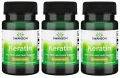 3 x Swanson Keratin - Keratyna 60 kapsułek na Stawy Skórę Włosy i Paznokcie (id: 9320)