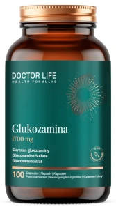 Doctor Life Glukozamina 1700 mg 100 kapsułek Glukozamina Siarczan glukozaminy Wsparcie stawów Układ ruchu 