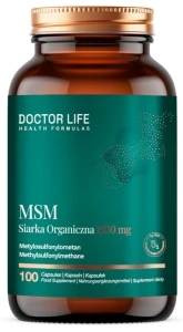 MSM Siarka Organiczna 1400 mg 100 kapsułek Organic Sulfur