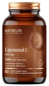 Doctor Life Liposomal C 1000 mg 60 kapsułek Liposomalna Witamina C Lecytyna słonecznikowa