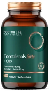 Doctor Life Tocotrienols Forte + Q10 60 kapsułek Tokotrienole Q10 Koenzym q10 TocoGaia StGaia Witamina E Kompleks