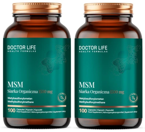 2 x MSM Siarka Organiczna 1400 mg 100 kapsułek Organic Sulfur (id: 9334)