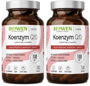 2 x Biowen Koenzym Q10 100mg 100 kapsułek - Serce Krążenie Naczynia Krwionośne