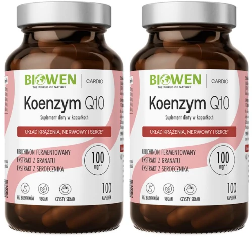 Zestaw 2x Biowen Koenzym Q10 100mg 100 kapsułek - Serce Krążenie Naczynia Krwionośne (id: 8035)