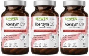 3 x Biowen Koenzym Q10 100mg 100 kapsułek - Serce Krążenie Naczynia Krwionośne