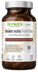 Biowen Maślan Sodu 580mg 100 kapsułek dojelitowych - Układ Pokarmowy Trawienie Jelita