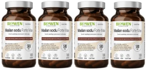4 x Biowen Maślan Sodu 580mg 100 kapsułek dojelitowych - Układ Pokarmowy Trawienie Jelita