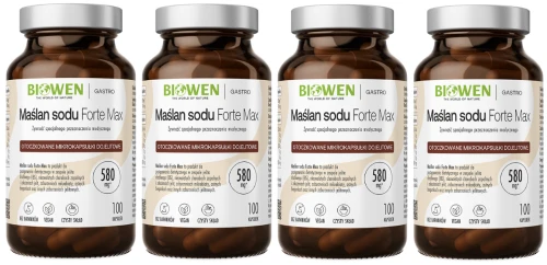 Zestaw 3x Biowen Maślan Sodu 580mg 100 kapsułek dojelitowych - Układ Pokarmowy Trawienie Jelita (id: 8016)