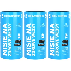 Zestaw 3x Noble Health Misie na Zdrowe Włosy 60 żelek - Wzrost Gęstość Objętość Włosów