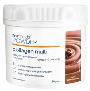 Formeds POWDER Collagen Multi Czekolada 4 źródła kolagenu + Elastyna Glikozaminoglikany 30 porcji Stawy Skóra Chrząstki Kości 