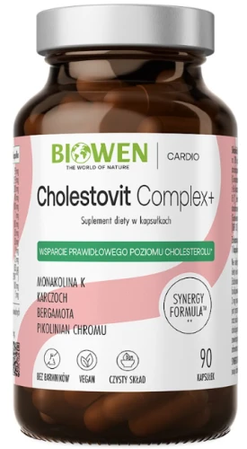 Biowen Cholestovit Complex+ 90 kapsułek – Cholesterol Serce Krążenie (id: 5395)