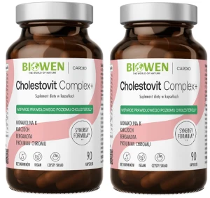 2 x Biowen Cholestovit Complex+ 90 kapsułek – Cholesterol Serce Krążenie