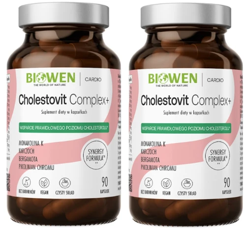 Zestaw 2x Biowen Cholestovit Complex+ 90 kapsułek – Cholesterol Serce Krążenie (id: 8072)