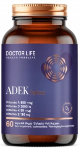 Doctor Life ADEK Optima 60 kapsułek witamina A D E K 