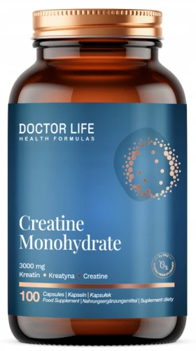 Doctor Life Creatine Monohydrate 100 kapsułek Monohydrat Kreatyny 3000 mg  (id: 9388)