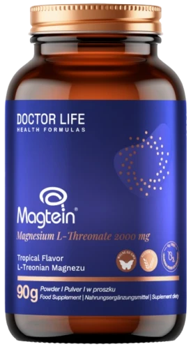Doctor Life Magtein - L-treonian magnezu w proszku 90 g Mózg Sen Zdolności poznawcze (id: 9391)