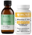 Zestaw - Biolit Florenta Plus + Witamina C 500 - Układ Oddechowy Odporność (id: 7686)