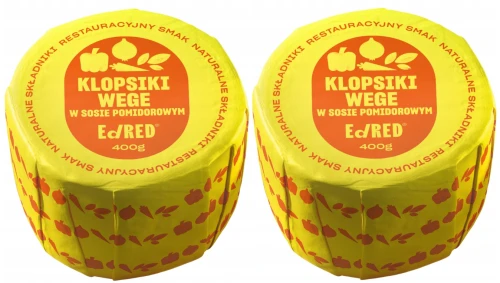 2 x EdRed Klopsiki vege w sosie pomidorowym Danie gotowe Pyszne (id: 9410)