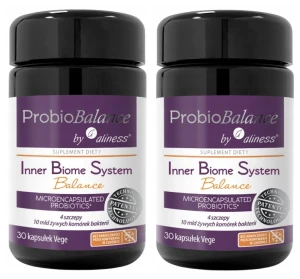 2 x Aliness ProbioBALANCE Inner Biome System Balance 10mld 30 kapsułek VEGE - Układ Pokarmowy Odporność Probiotyk 