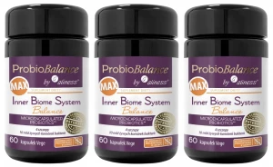 3 x Aliness ProbioBALANCE Inner Biome System Balance MAX 10mld 60 kapsułek VEGE - Układ Pokarmowy Odporność Probiotyk