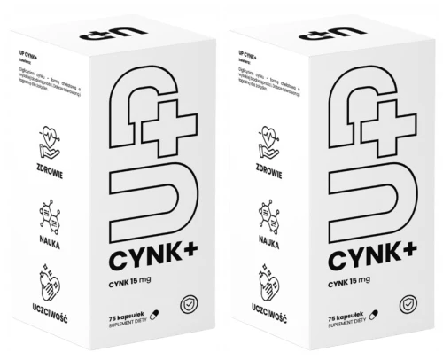 2 x UP Health Pharma UP CYNK+ 60 kapsułek – Cynk Odporność Skóra (id: 9437)