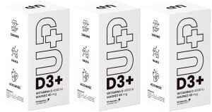 3 x UP Health Pharma UP D3+ 120 kapsułek – Odporność Kości Mięśnie