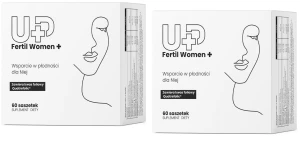 2 x UP Health Pharma UP FERTIL WOMEN+ 60 kapsułek – Płodność Hormony Kobiety