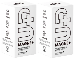 2 x UP Health Pharma UP MAGNE+ 60 kapsułek – Magnez Mięśnie Układ Nerwowy