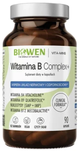 Biowen Witamina B Complex+ 90 kapsułek - Układ Nerwowy Energia Mięśnie