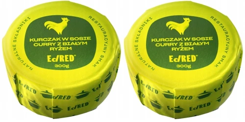 2 x EdRed Kurczak w Sosie Curry 300g - Pyszna Potrawa na Wyjazd (id: 9453)