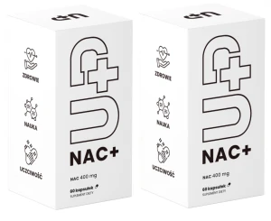 2 x UP Health Pharma UP NAC+ 60 kapsułek – Wątroba Antyoksydacja Detoks