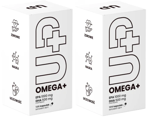 2 x UP Health Pharma UP OMEGA+ 60 kapsułek – Omega-3 Serce Mózg (id: 9457)