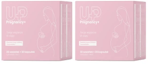 2 x UP Health Pharma UP PREGNANCY+ 60 kapsułek – Ciąża Foliany Rozwój Płodu