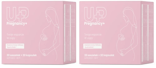 2 x UP Health Pharma UP PREGNANCY+ 60 kapsułek – Ciąża Foliany Rozwój Płodu (id: 9459)