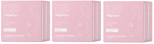 3 x UP Health Pharma UP PREGNANCY+ 60 kapsułek – Ciąża Foliany Rozwój Płodu (id: 9460)