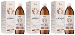 3 x EkaMedica EFIME Afrodyta Beauty Glow Up 0,5L Zaawansowana formuła piękna - bez substancji konserwujących  i bez dodatku cukru