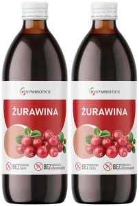 2 x EkaMedica Symbiotics Żurawina 1000 ml – Odporność Układ Moczowy Żelazo