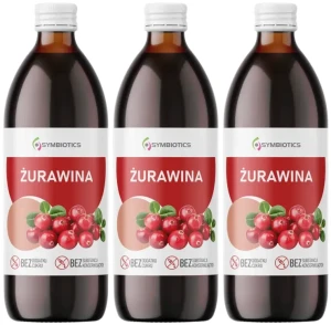 3 x EkaMedica Symbiotics Żurawina 1000 ml – Odporność Układ Moczowy Żelazo
