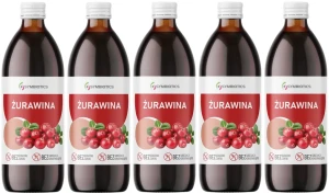 5 x EkaMedica Symbiotics Żurawina 1000 ml – Odporność Układ Moczowy Żelazo