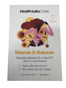 HealthLabs Vitamin D Natural+ 9,9ml - Kości Mięśnie Układ Sercowo-Naczyniowy