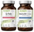 Zestaw Biowen Q-Folic 600mcg 90 kapsułek + Witamina B12 Complex+ 60 kapsułek - Zmęczenie Odporność Układ Nerwowy (id: 9309)