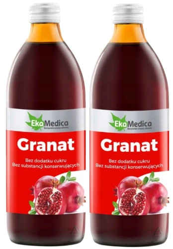 2 x Ekamedica Granat Sok 1000 ml Witamina C Odporność (id: 9488)