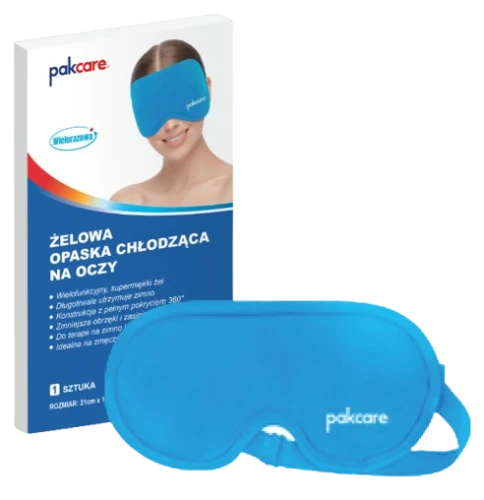 Opaska żelowa chłodząco-grzejąca na oczy