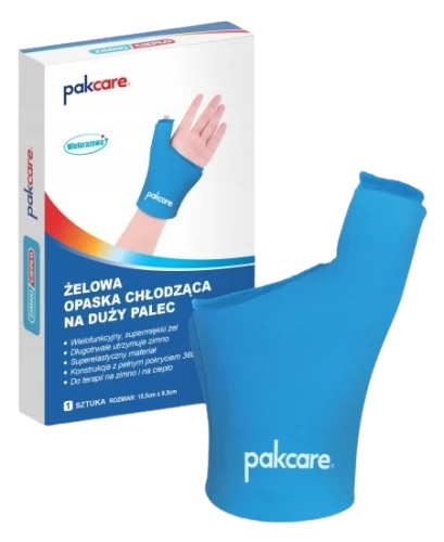 Żelowa Opaska Chłodząca na Duży Palec i Nadgarstek